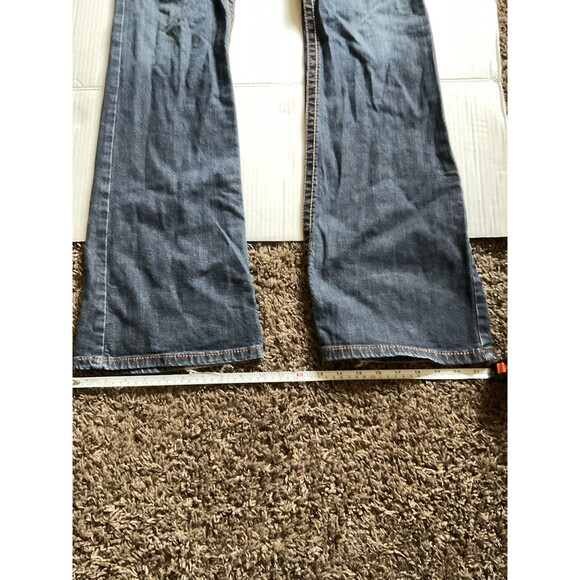 Cruel Loren Straight Flare Legs Jeans - Blue Size: 7XL Stitched Rodeo Cowboy Sty - Picture 6 of 13